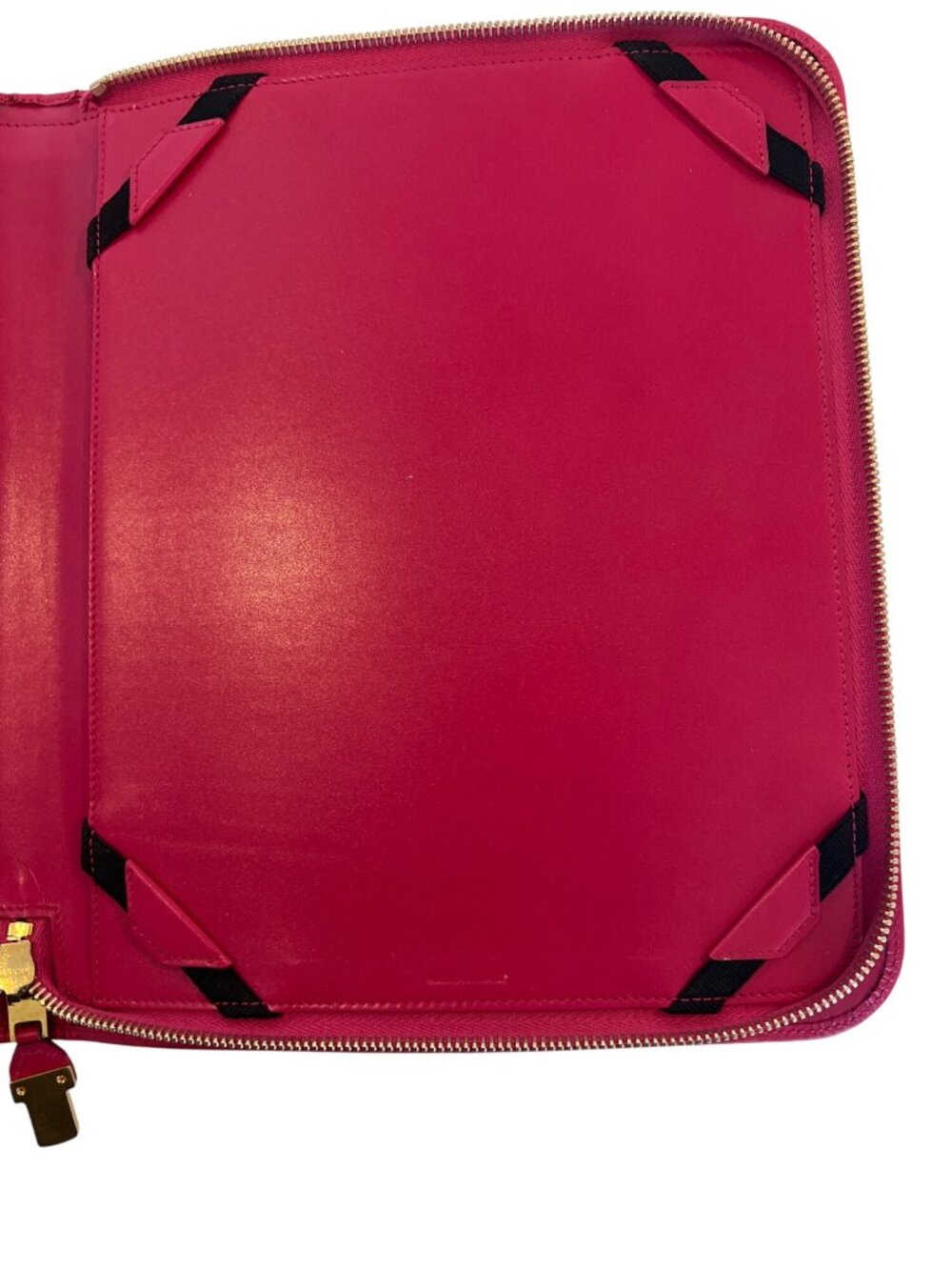 Saint Laurent Fuchsia Leather Tablet Case With Gold Hardware - Picture 11 of 14